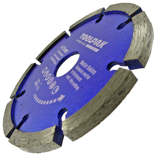 115mm x 22.23mm Mortar Raking Blade 6.4mm Segment