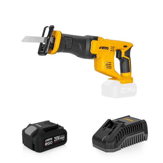 EGO 20V RECIPROCATING SAW WITH BATTERY AND CHARGER