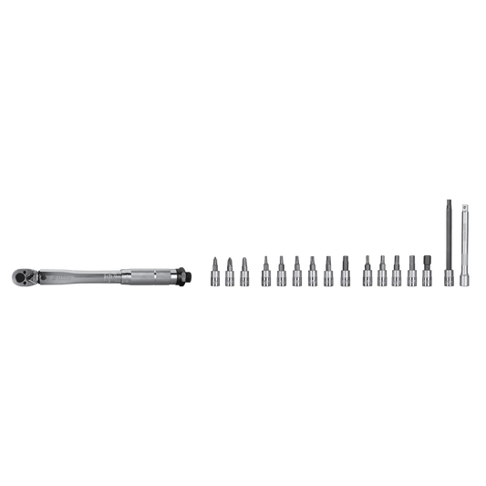 TORQUE WRENCH ¼" 2-24 NM WITH BITS