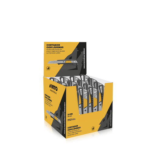 UTILITY KNIFE WITH SK5 BLADES DISPLAY BOX